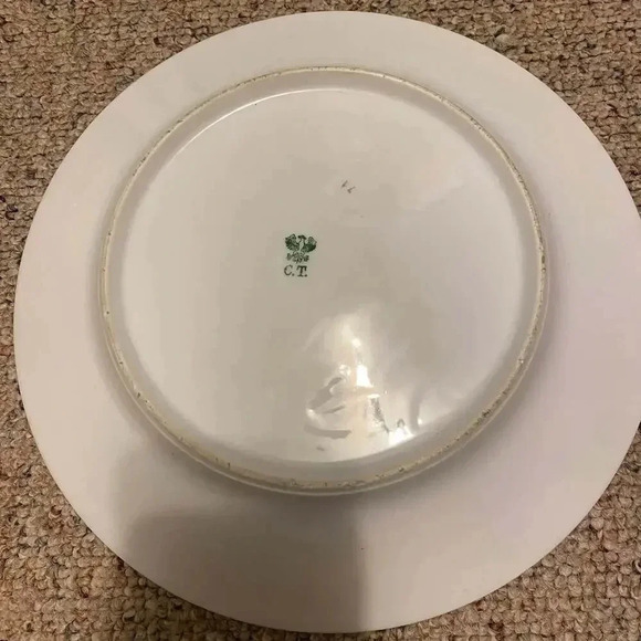 Vintage Cottagecore C.T Plate Give Us This Day Roses Panting Home Office Decor - Picture 2 of 5